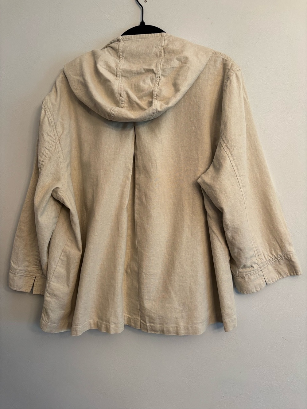 Coldwater Creek Cream Hooded Jacket - Picture 4 of 6